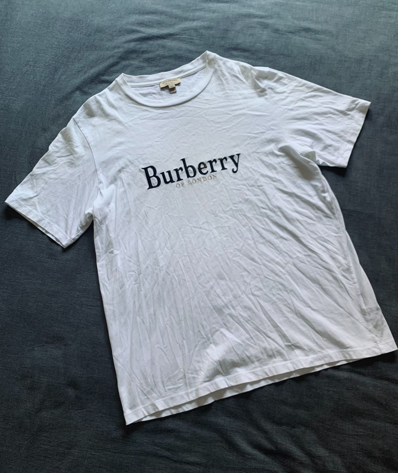 Burberry Burberry Embroidered Short Sleeve Tee Size US M / EU 48-50 / 2 - 1 Thumbnail