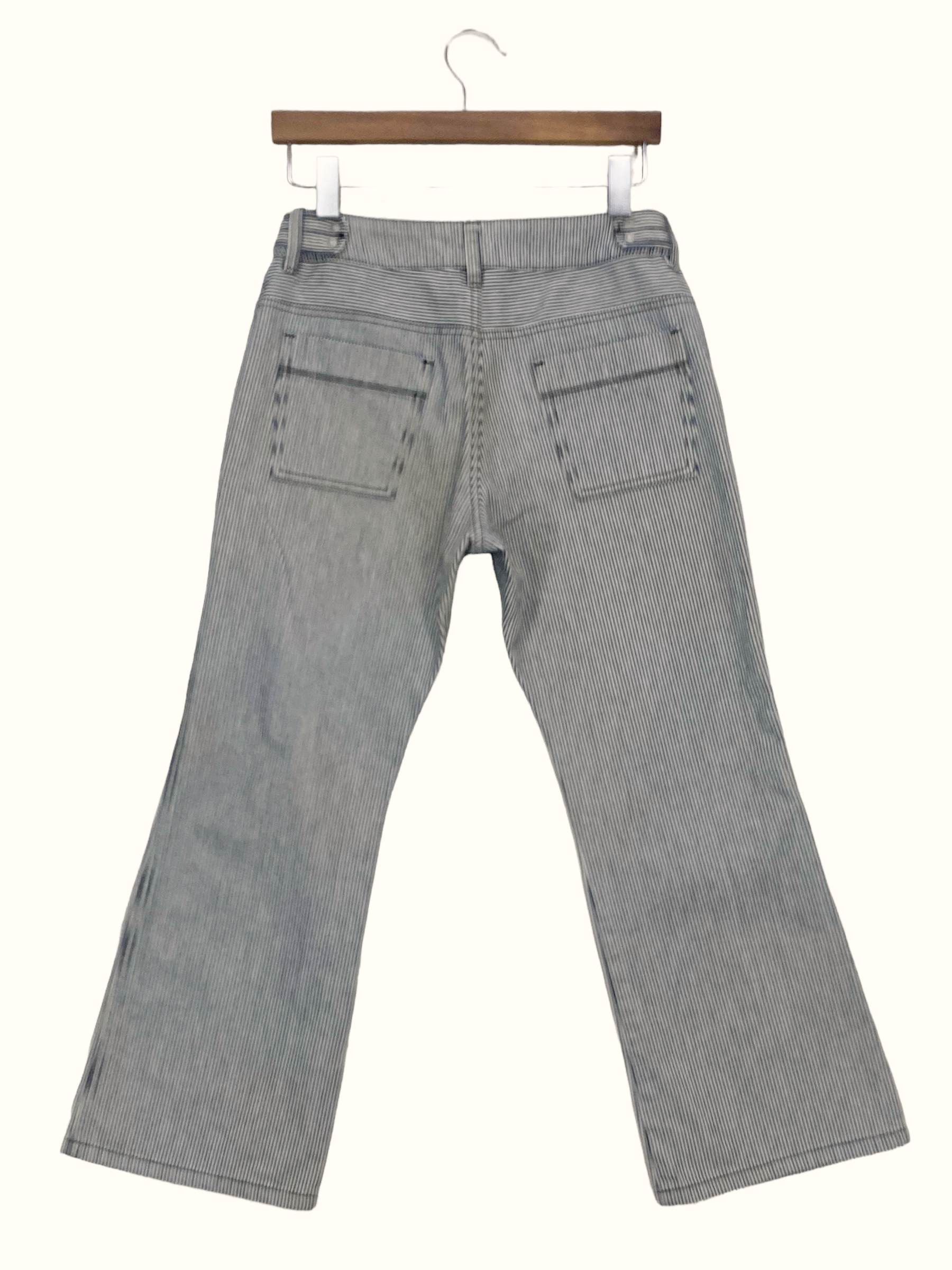 image of East Boy Jeans Stripes Ankle Hickory Jeans in Black White, Men's (Size 29)