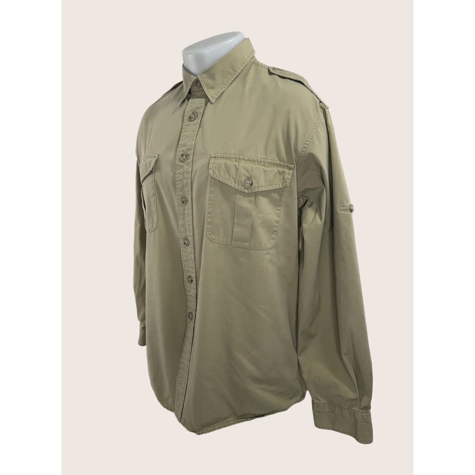 Vintage WILLIS & GEIGER - Classic SAFARI Epaulets Ranch Field Hunting Mens L Shirt Size US L / EU 52-54 / 3 - 1 Thumbnail