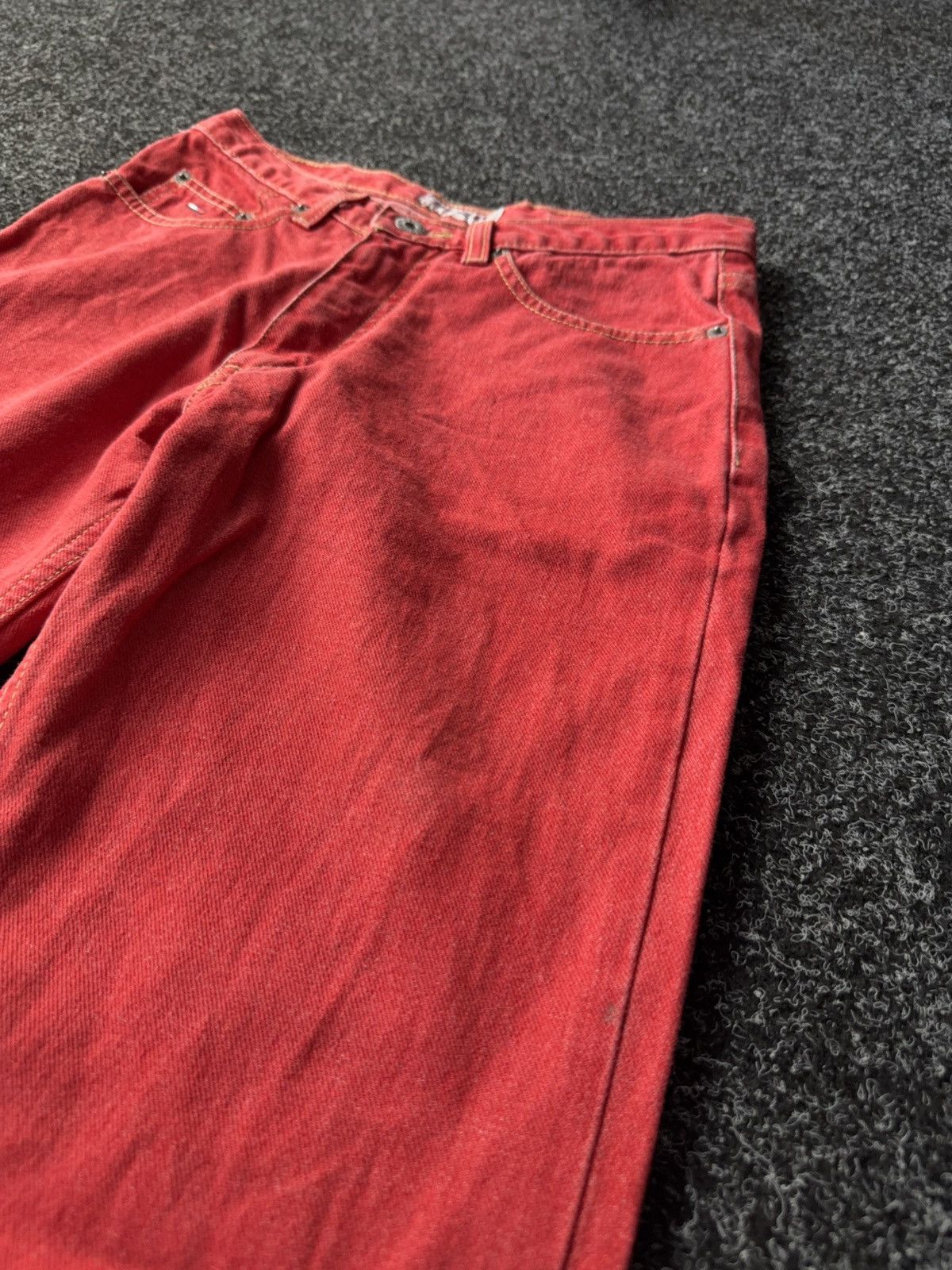Japanese Brand × Tommy Hilfiger Tommy Hilfiger Hipster Red Flare Jeans Y2K Japanese style Size 27" / US 4 / IT 40 - 7 Thumbnail