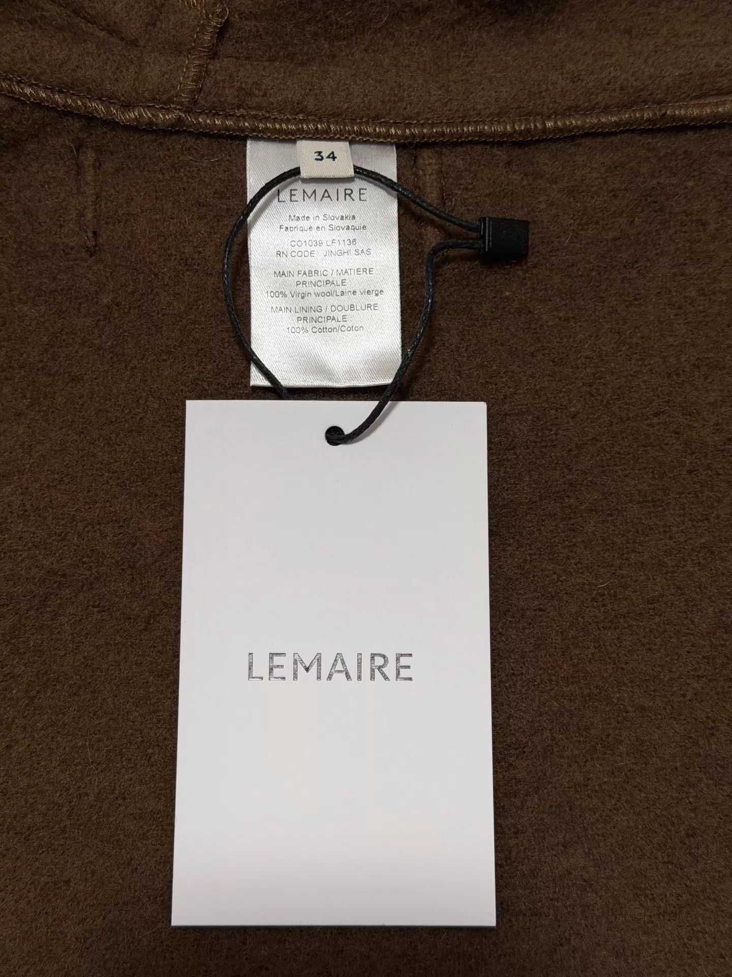 Lemaire Lemaire Burgundy Short Robe Coat Horn Buttons Size 34 Size XXS / US 00 / IT 34 - 8 Thumbnail