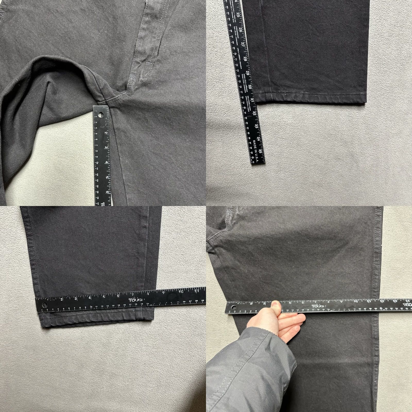 Wrangler NWT Rustler Denim Jeans Mens Waist 36x32 (36x31) Black Wash - Vintage - Regular Fit Size US 36 / EU 52 - 9 Thumbnail