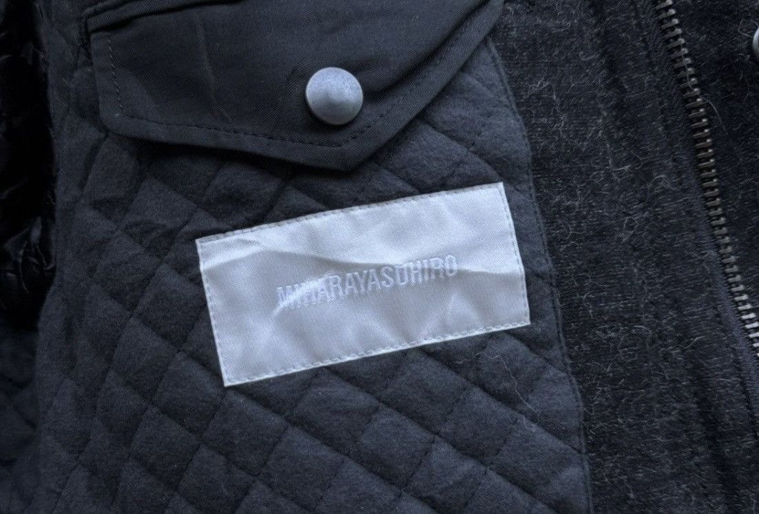 Designer × Maison MIHARA YASUHIRO Miharayasuhiro Quilted Wool Coat with Detachable Scarf Size US S / EU 44-46 / 1 - 4 Thumbnail