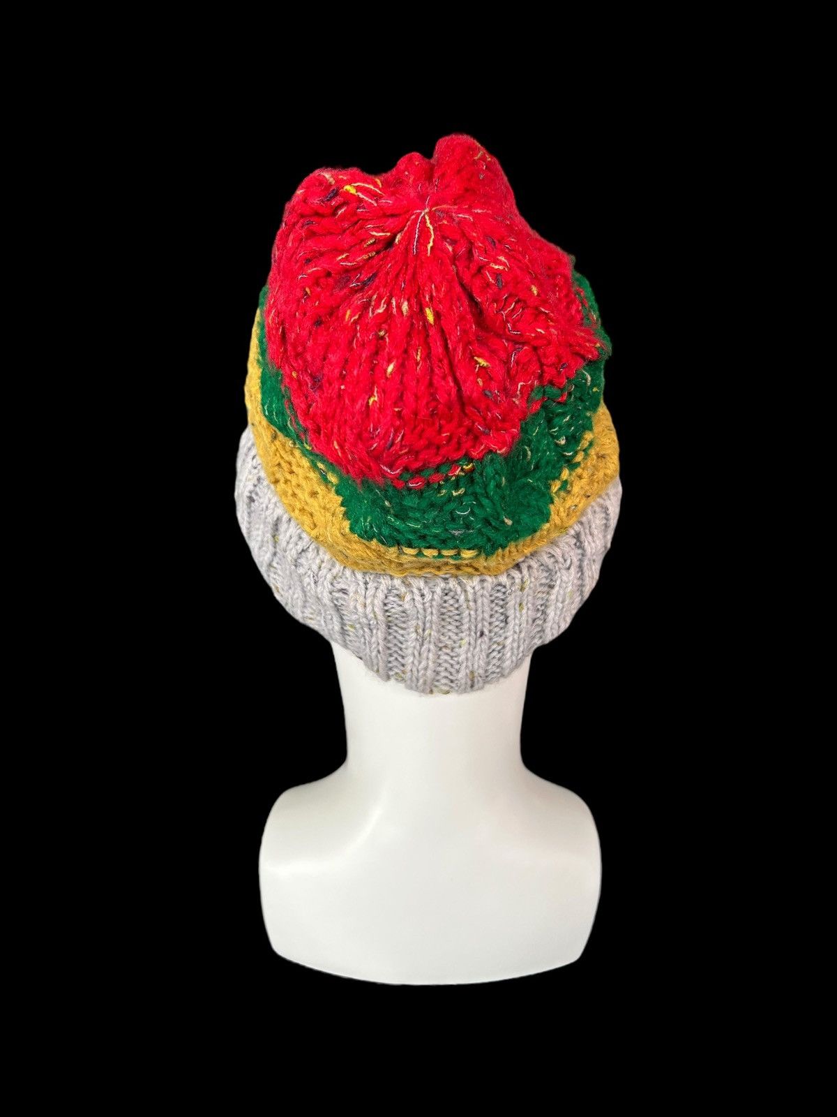 Japanese Brand × Kapital × Vintage Crochet Knitted Japanese Style Beanie Hats Rare 🎌☠️ Size ONE SIZE - 4 Thumbnail