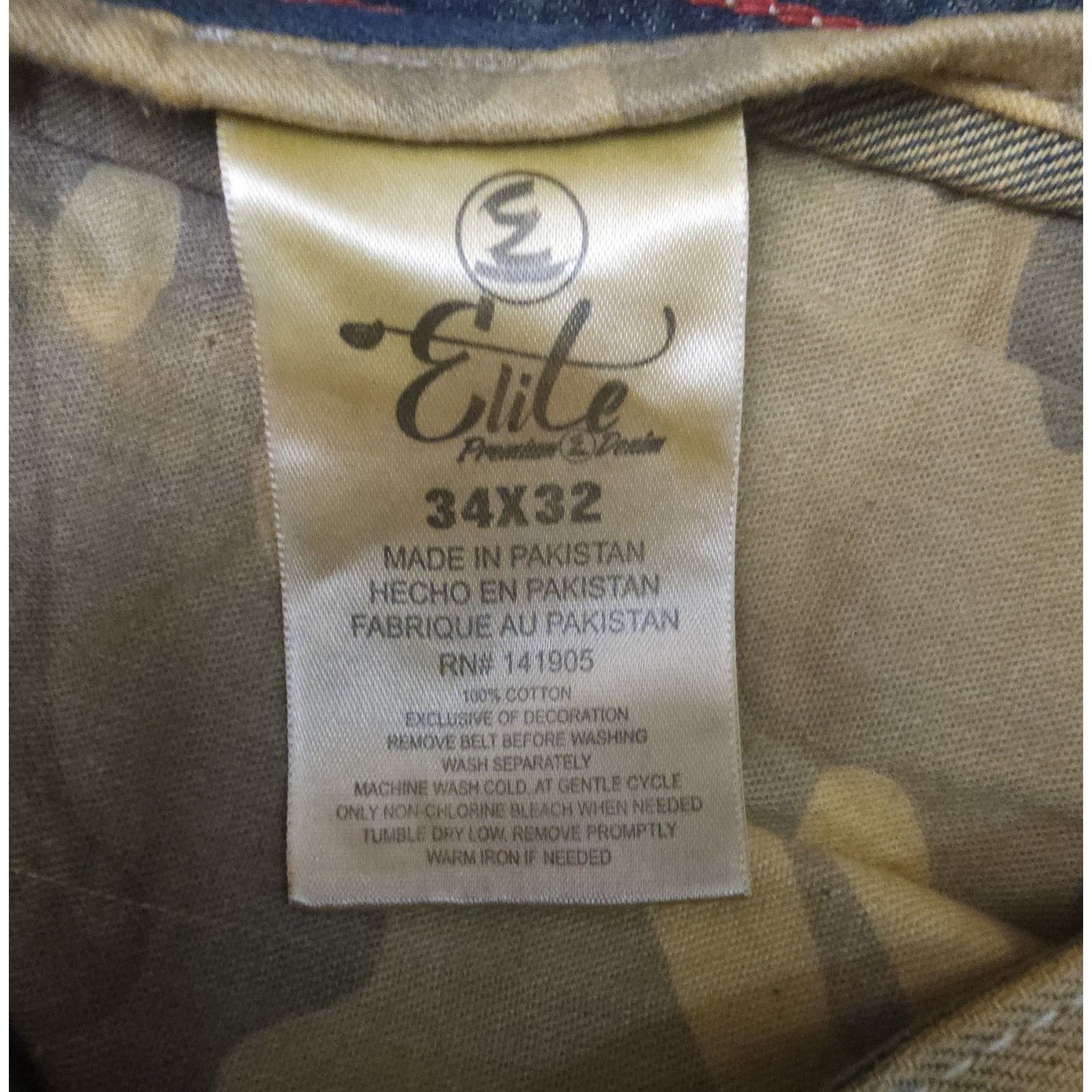 Other Elite Premium Mens Denim Zip Pocket Distressed Jeans 34×32 Size US 34 / EU 50 - 9 Thumbnail