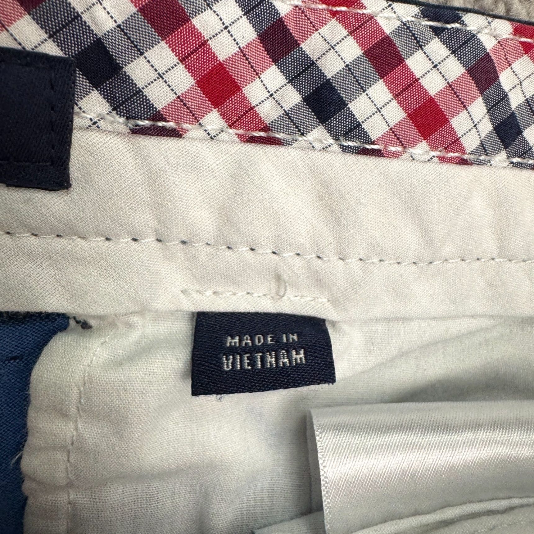 Ben Sherman Ben Sherman Polka Dot Chino Shorts Mens 34 Navy Blue Cotton Flat Front Casual Size US 34 / EU 50 - 7 Thumbnail
