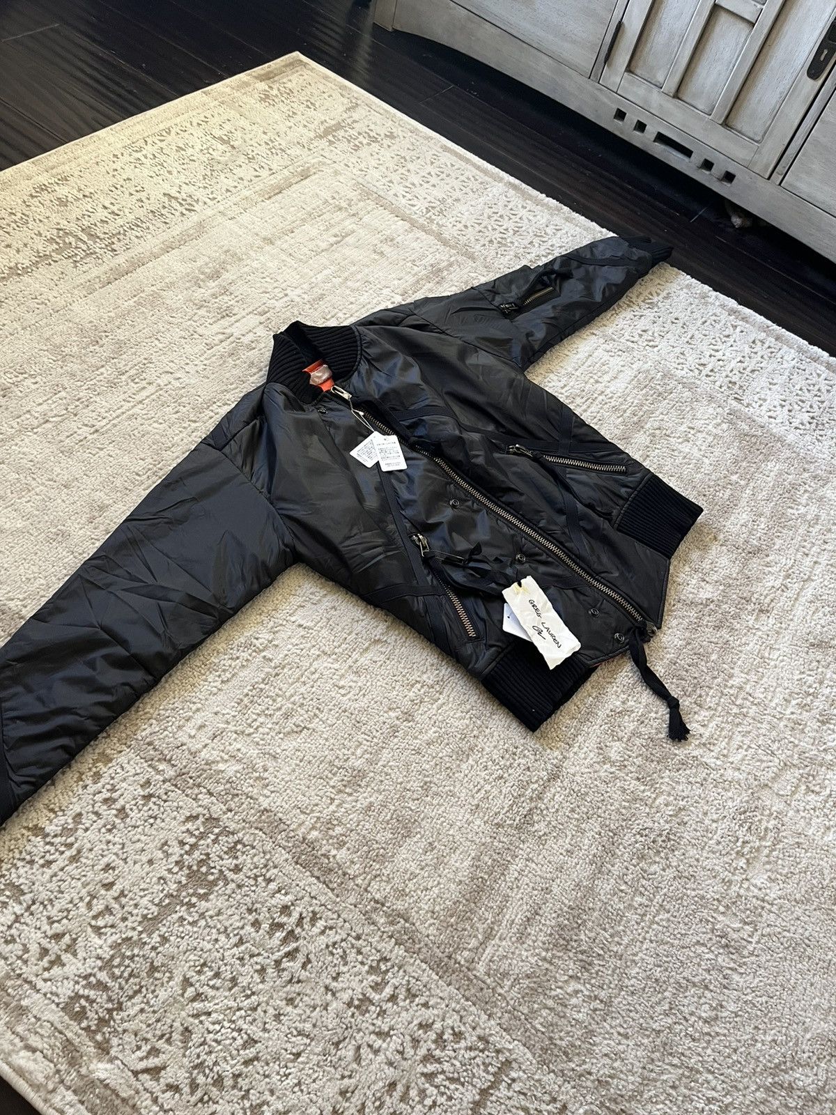 Greg Lauren Greg Lauren Black Nylon Flight Jacket Size US S / EU 44-46 / 1 - 5 Thumbnail
