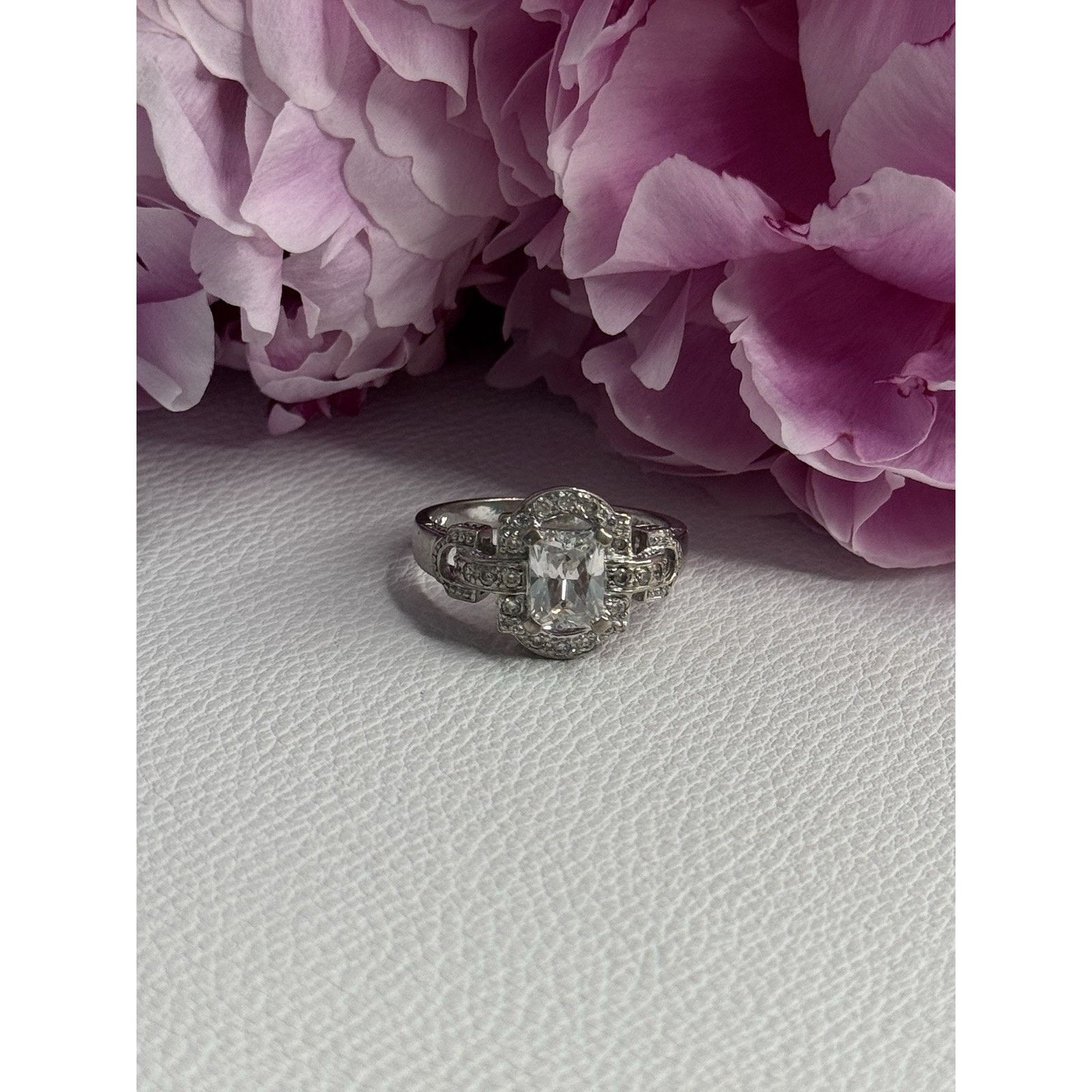 Jewelry BEAUTIFUL 925 STERLING SILVER CZ RING SIZE 10 Size ONE SIZE - 2 Thumbnail