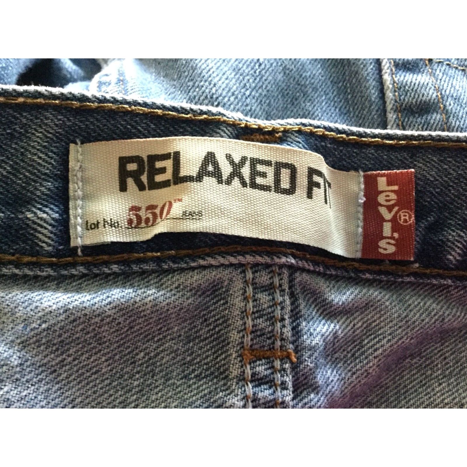 Levi's Levi's 550 Relaxed Fit Denim Jeans 42x32 Medium Wash Blue Mens Size US 42 / EU 58 - 7 Thumbnail