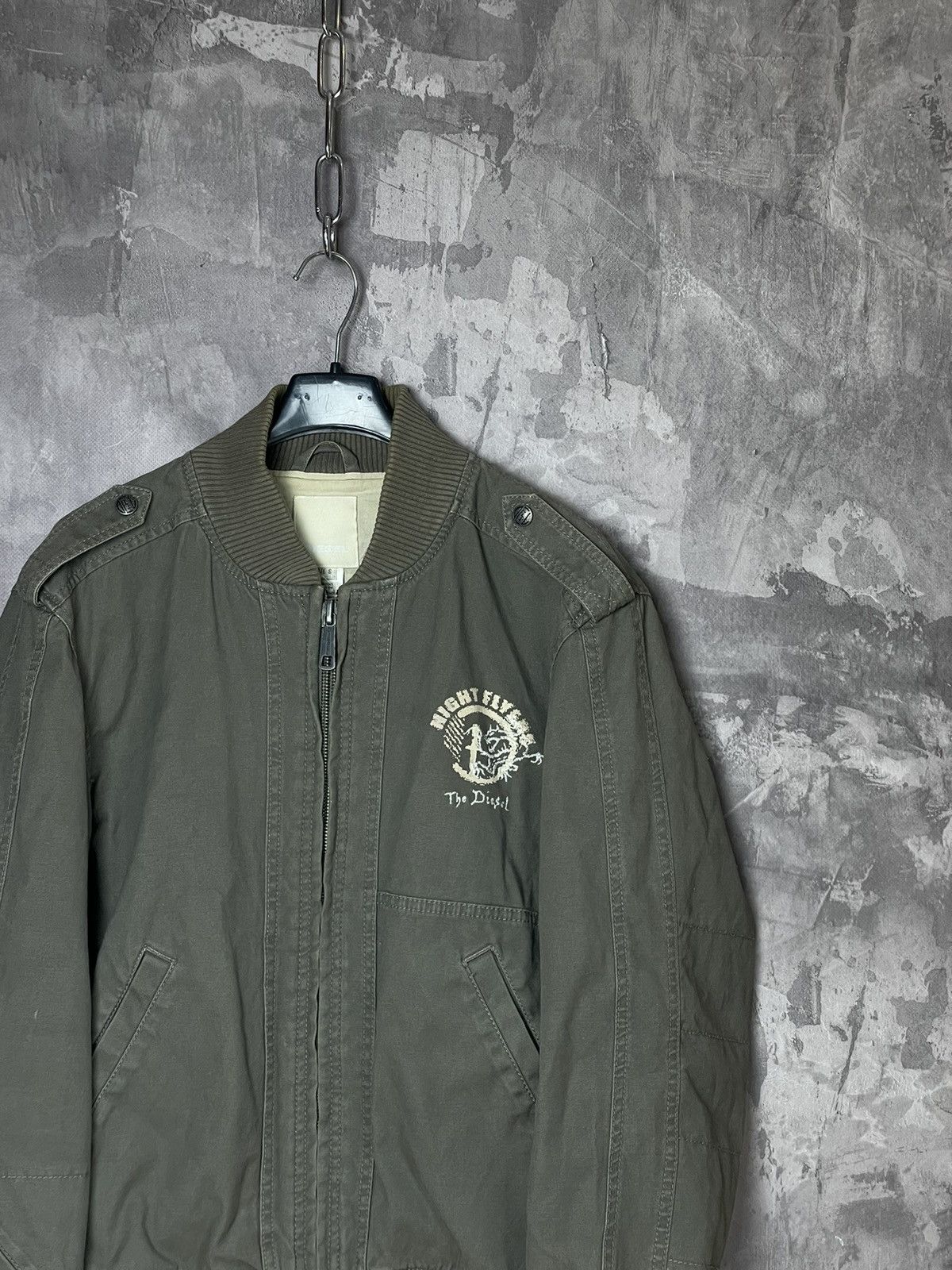 Diesel × Japanese Brand × Vintage Y2K Diesel Jacket Bomber Military Style Y2K Designer Italy Size US S / EU 44-46 / 1 - 4 Thumbnail
