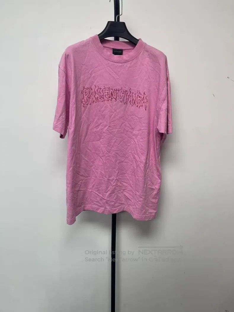 Balenciaga Balenciaga Front Logo Alphabet Art Pattern Round Neck Loos Size XXS / US 00 / IT 34 - 1 Thumbnail
