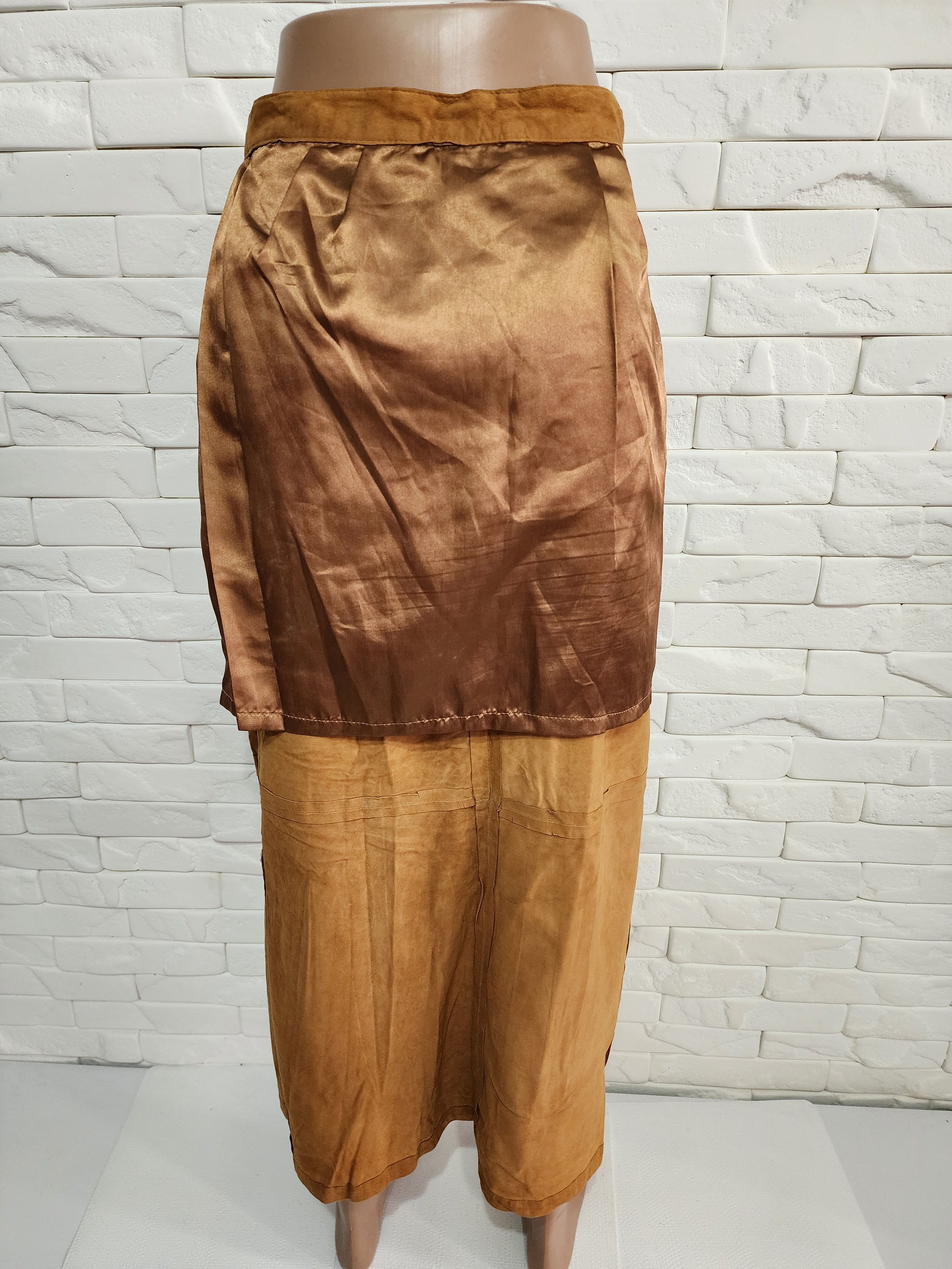 Other Leather skirt with decorative lacing. Size 27" / US 4 / IT 40 - 7 Thumbnail