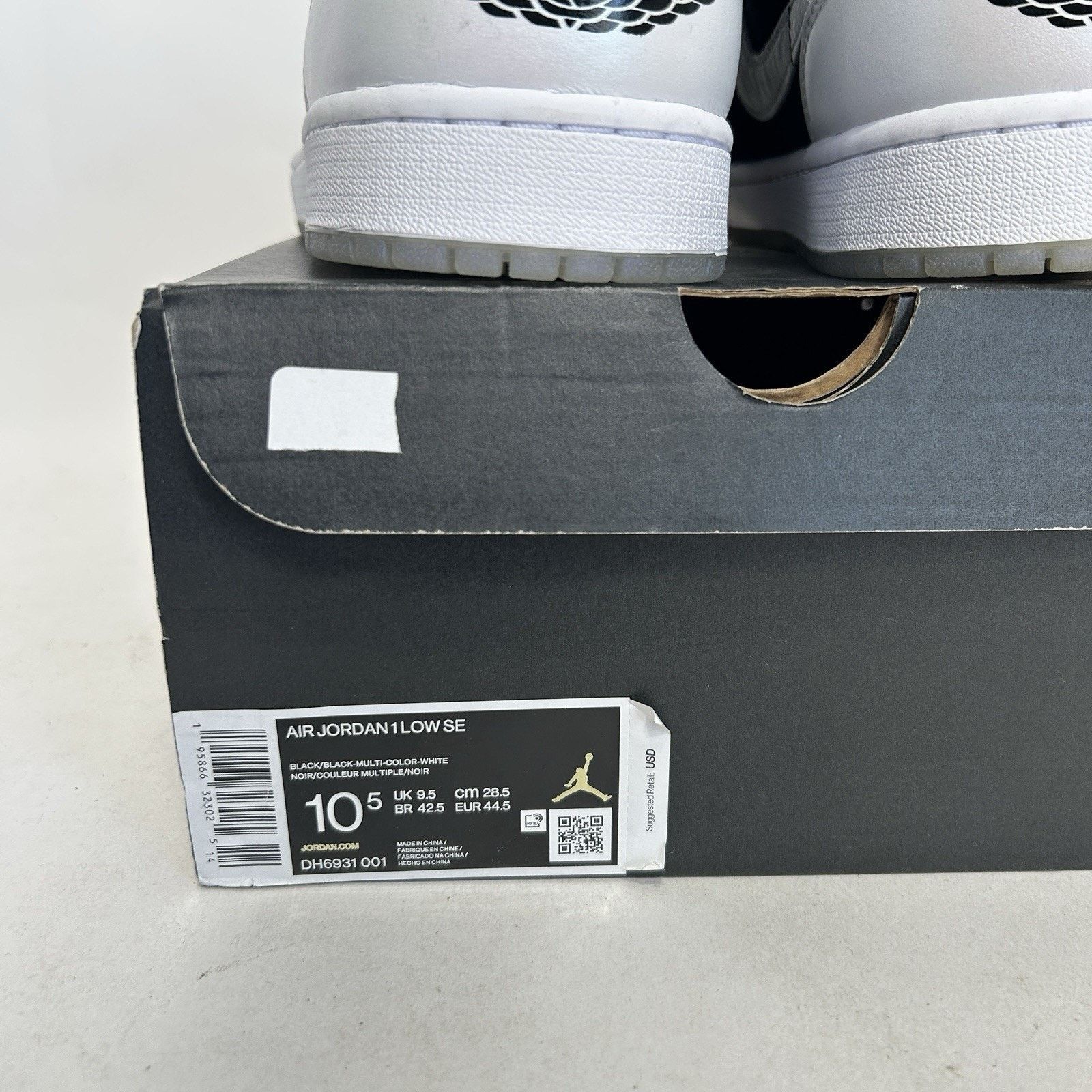 Nike Nike Air Jordan 1 Low SE Retro “Diamond Shorts” DH6931-001 Size US 10.5 / EU 43-44 - 5 Thumbnail