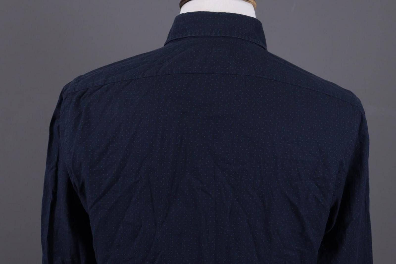 L.B.M. 1911 L.B.M. 1911 Blue Dotted Button Down Shirt Size 42 / 16 1/2 Size US M / EU 48-50 / 2 - 8 Thumbnail