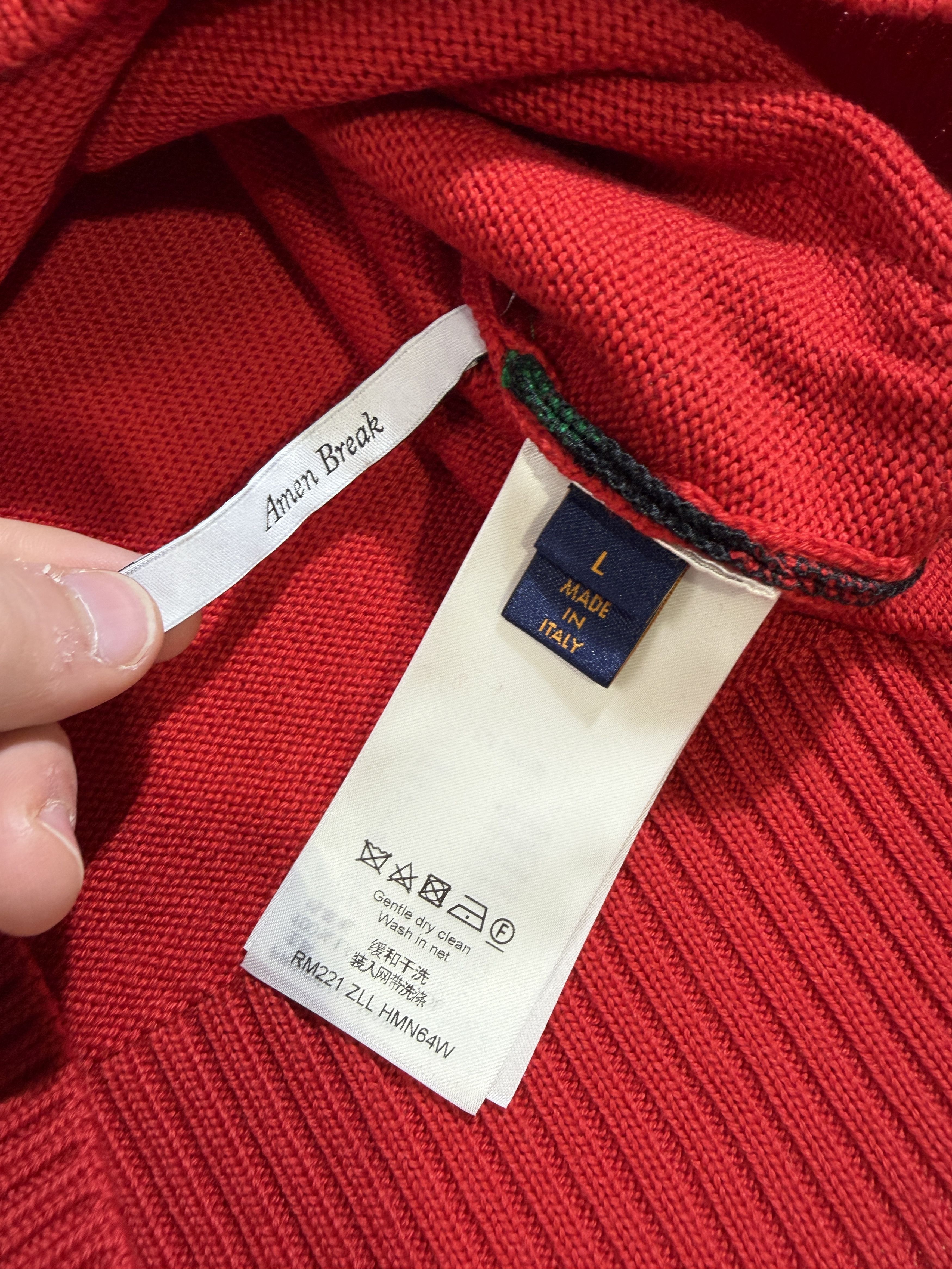 Louis Vuitton Louis Vuitton Virgil Sport Team Crewneck Size US L / EU 52-54 / 3 - 5 Thumbnail