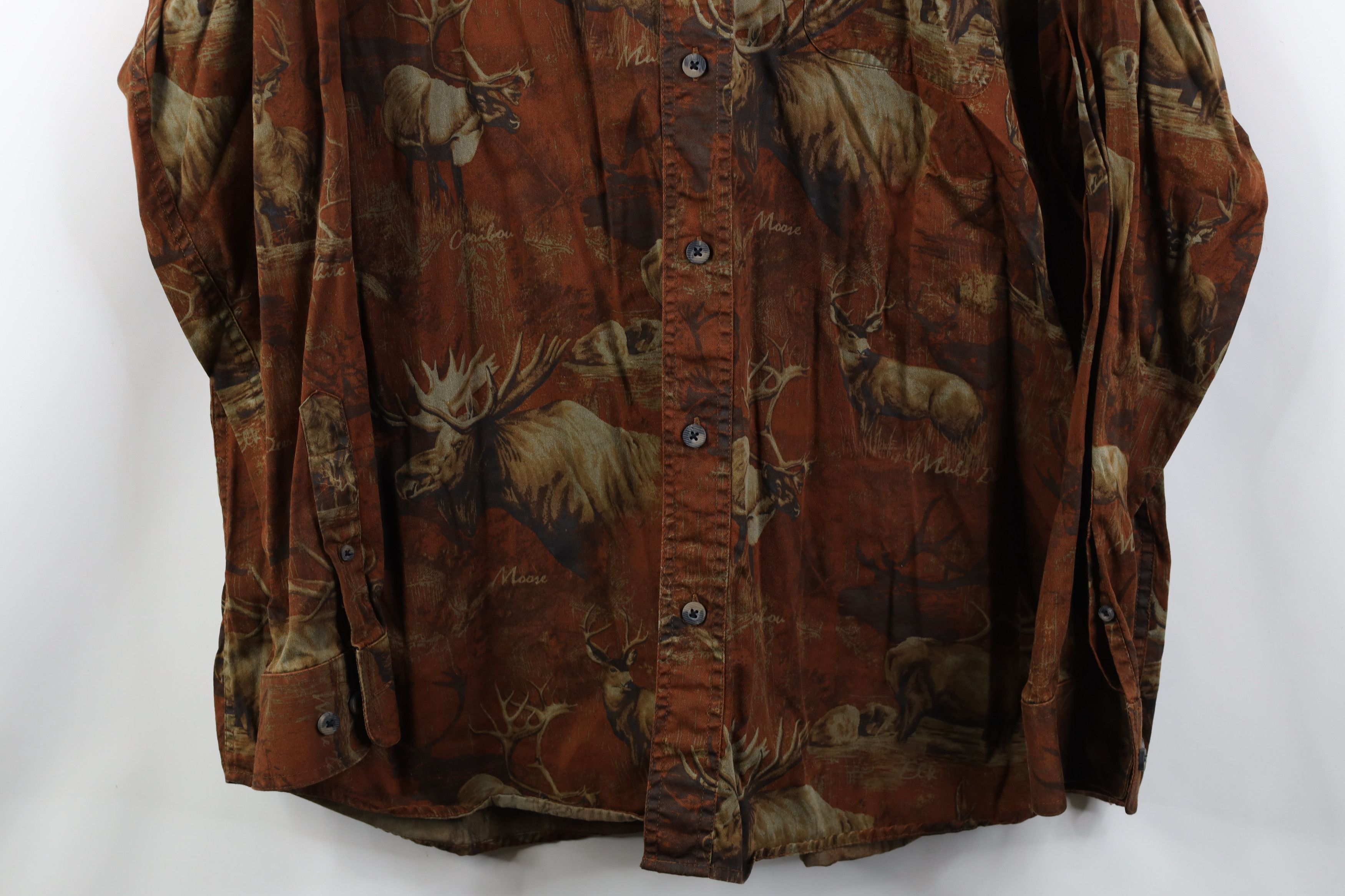 Vintage Vintage 90s Y2K Nature All Over Print Collared Button Shirt Size US XL / EU 56 / 4 - 3 Thumbnail
