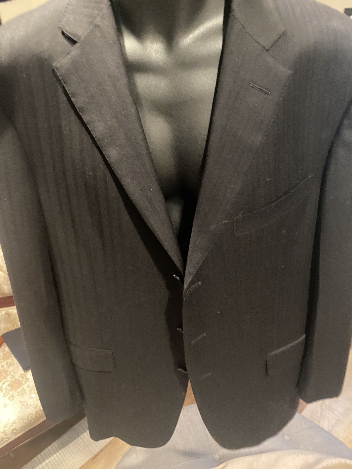 Ermenegildo Zegna Ermenegildo Zegna Trofeo Pinstripe Suit – Size 44L / 38W Size 44L - 1 Thumbnail