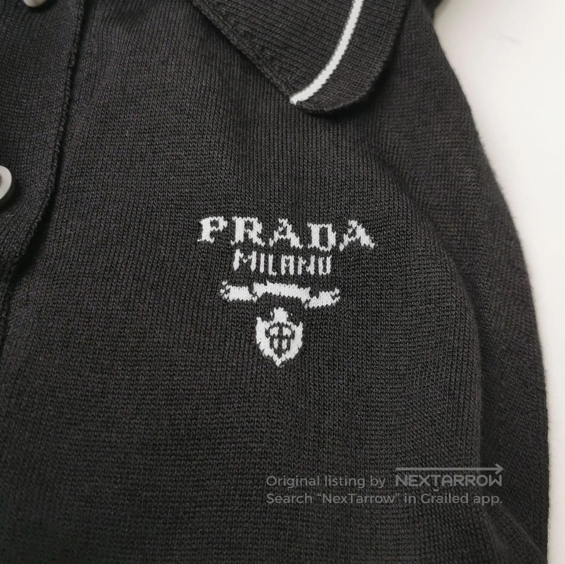 Prada Prada Pleated Black Logo Dress for Women . Size US 36 / EU 52 - 2 Thumbnail