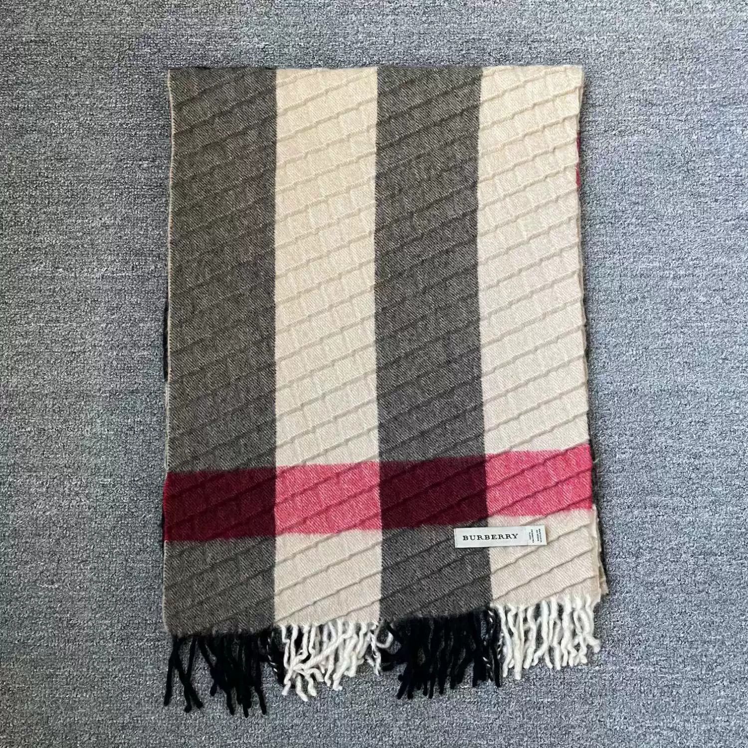 Burberry Classic Check Wool Wrap Scarf