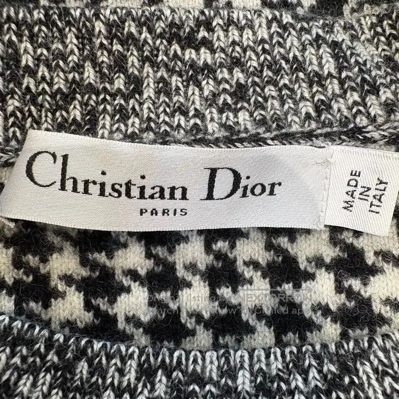 Dior Dior Black Houndstooth Knit Pullover Sweater . Size M / US 6-8 / IT 42-44 - 6 Thumbnail