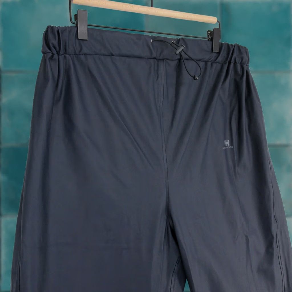 Helly Hansen Helly Hansen Voss Rain Pants Mens XL Navy Blue Waterproof Polyurethane Elastic Drawstring Snap Size US 36 / EU 52 - 1 Thumbnail