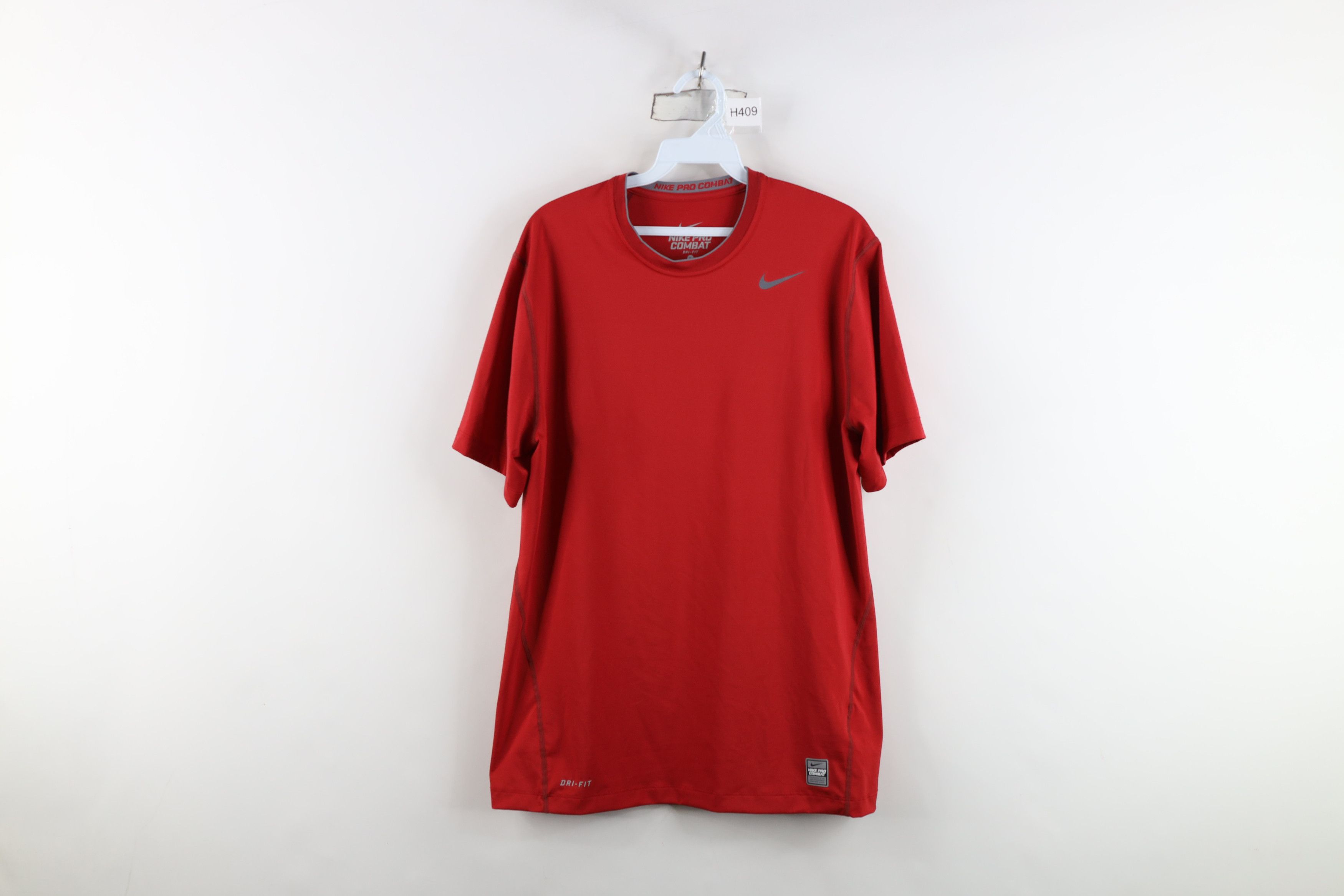 Nike Nike Pro Combat Compression Training Gym T-Shirt Red Size US L / EU 52-54 / 3 - 1 Thumbnail