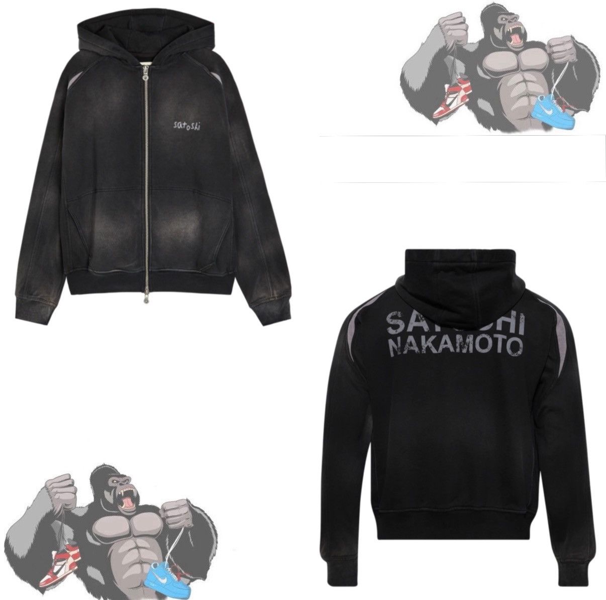 Satoshi Nakamoto Satoshi Nakamoto Tech Zip Up Hoodie Size US S / EU 44-46 / 1 - 1 Thumbnail