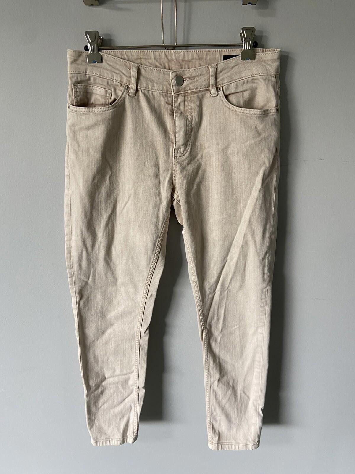 Saba SABA Regular Fit Straight Jeans Mid Rise Cream-Sz 29/11 US 7 Size 29" - 1 Thumbnail