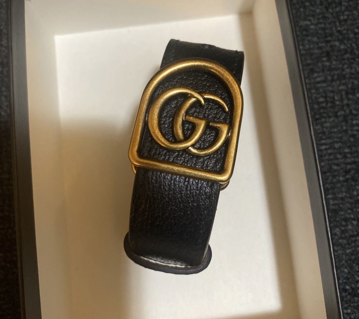 Gucci Gucci leather framed GG bracelet Size ONE SIZE - 1 Thumbnail