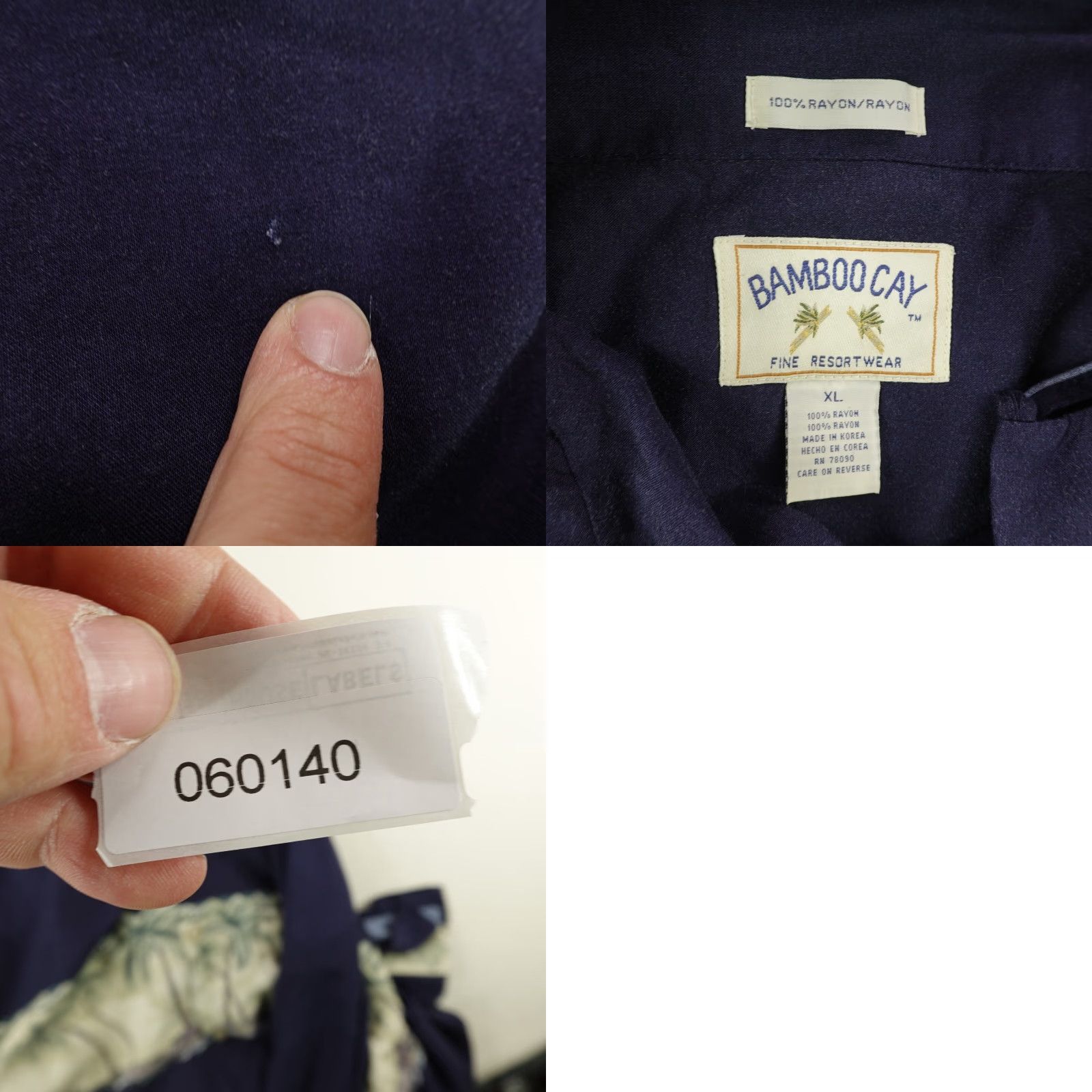 Vintage VINTAGE Bamboo Cay Shirt XL Blue Floral Hawaiian Camp Button-Up Mens Size US XL / EU 56 / 4 - 8 Thumbnail