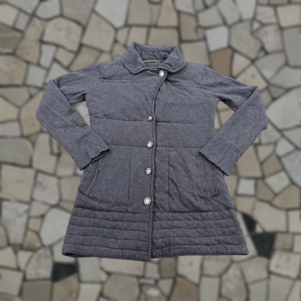 Athleta ATHLETA Quilted Coat Womens Small Gray Button Up Outdoor Sweater Size S / US 4 / IT 40 - 1 Thumbnail