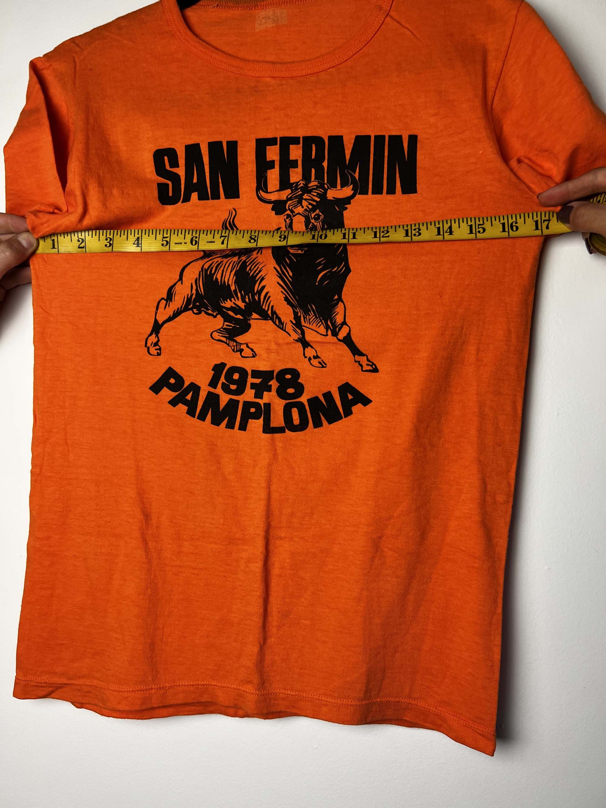 Vintage 1978 San Fermín Running of the Bulls Fest in Pamplona, Spain Size US S / EU 44-46 / 1 - 9 Thumbnail