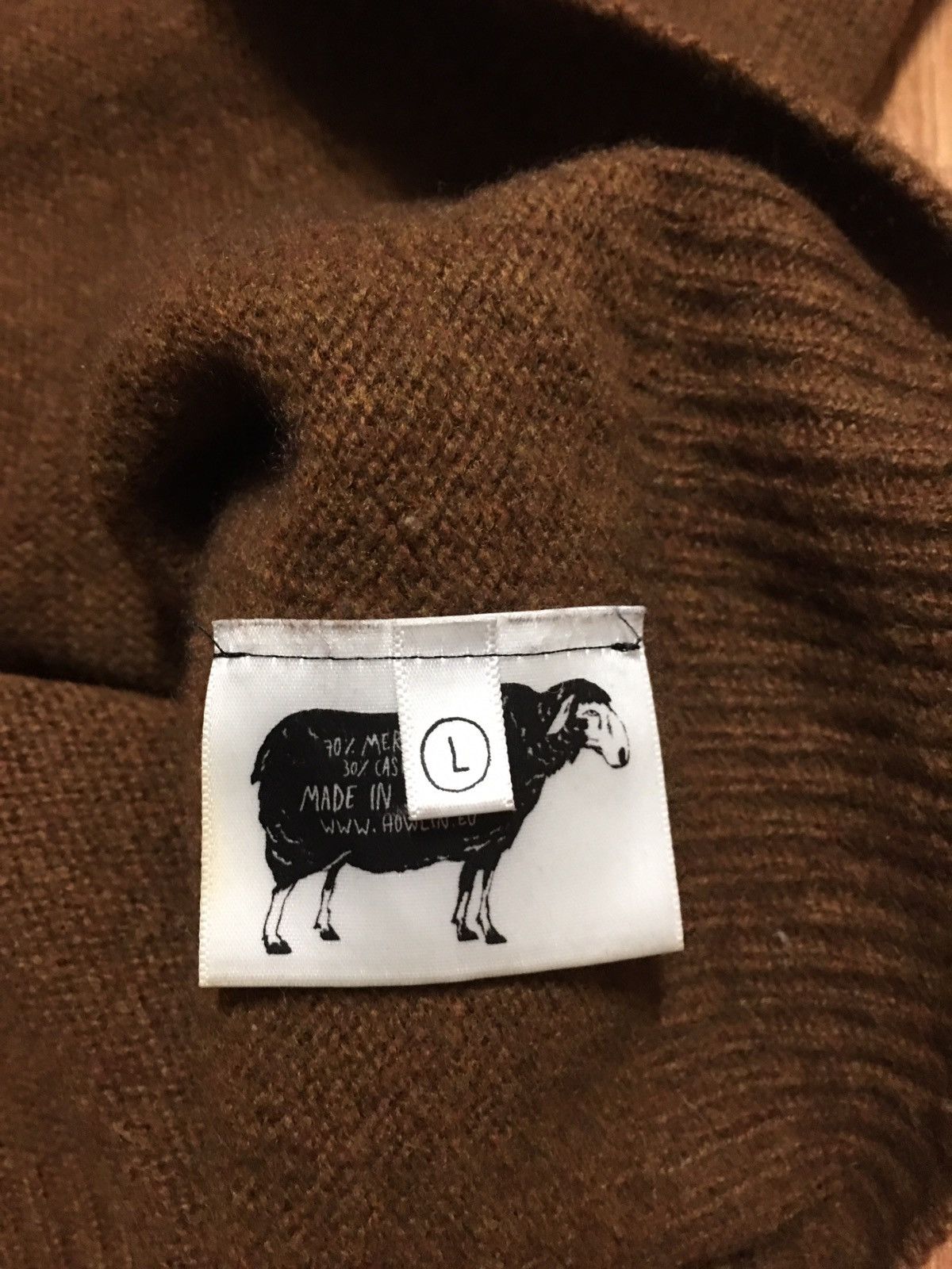 Designer × Howlin By Morrison HOWLIN Merino Wool Cashmere Scotland Knit Sweater Sz L Size L / US 10 / IT 46 - 10 Thumbnail