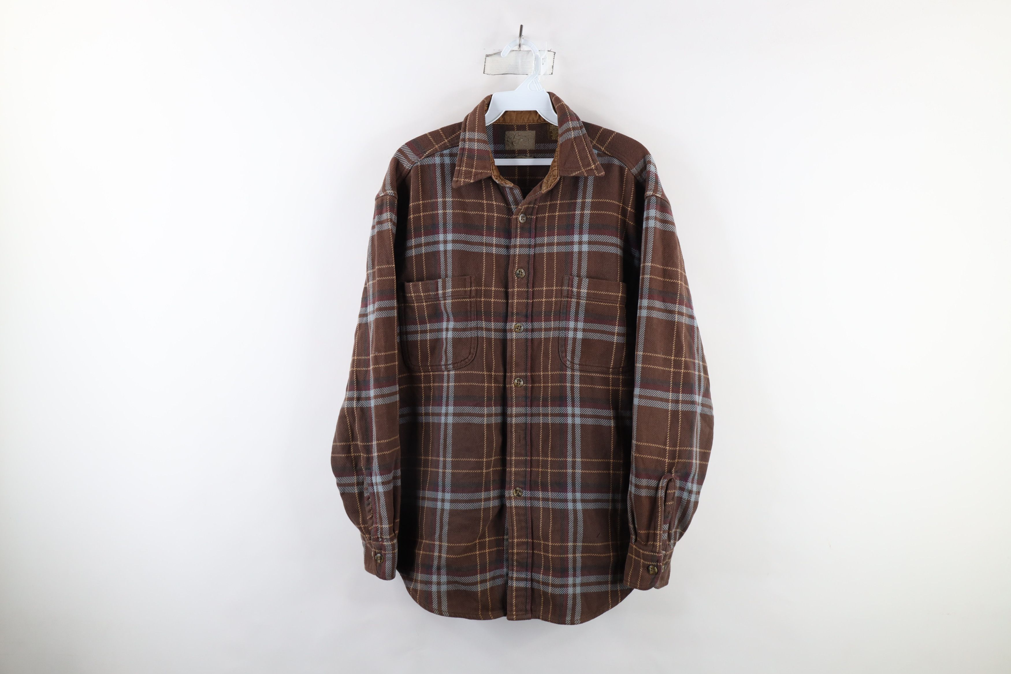 Vintage Vintage 90s Streetwear Heavyweight Flannel Button Shirt Size US M / EU 48-50 / 2 - 1 Thumbnail