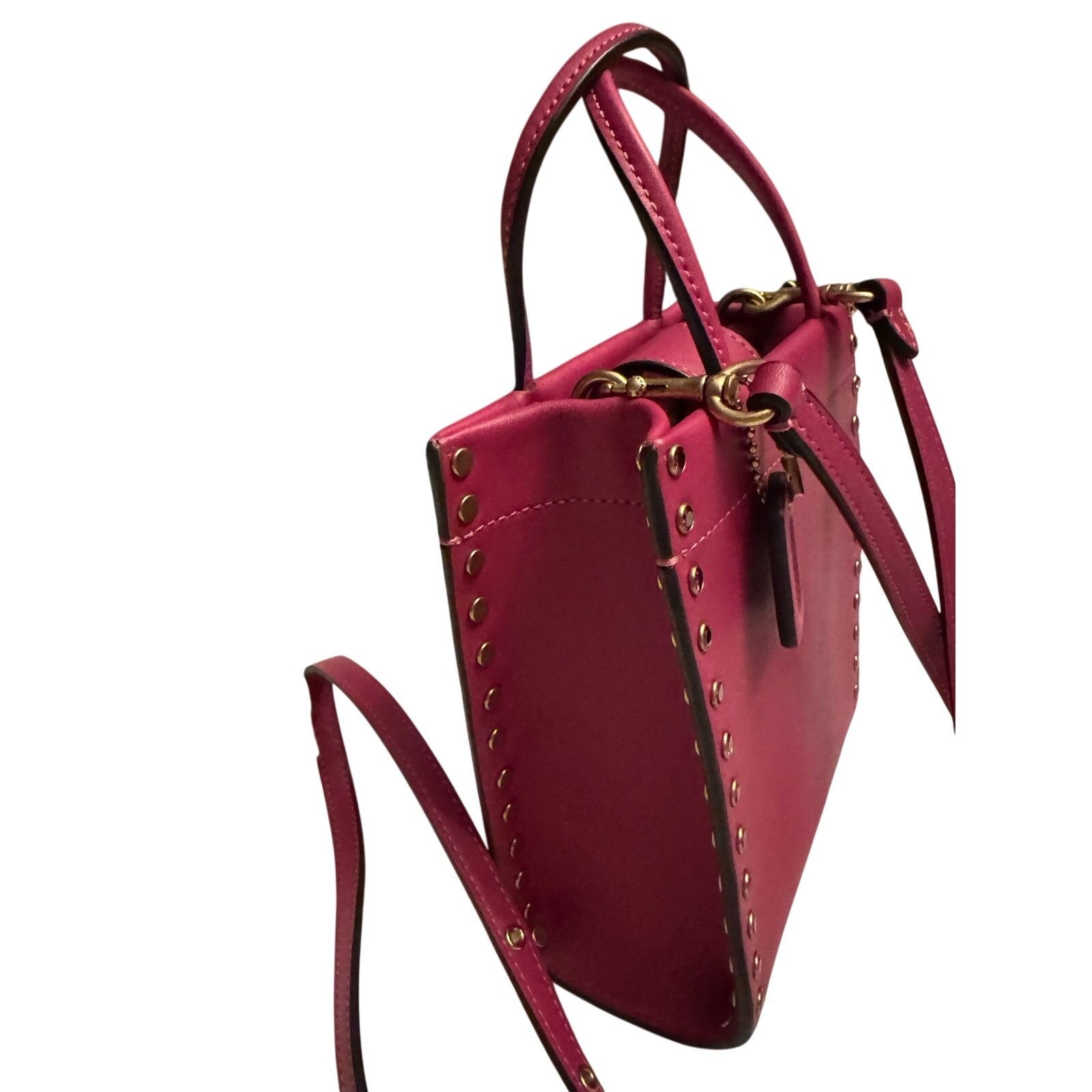 Coach Coach Cashin Mini Tote Crystal Rivet Hyacinth Pink Size ONE SIZE - 10 Thumbnail