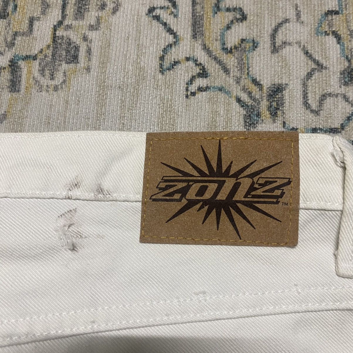 Vintage Vintage ZONZ White Denim Baggy Wide Leg Pants Size US 32 / EU 48 - 13 Thumbnail