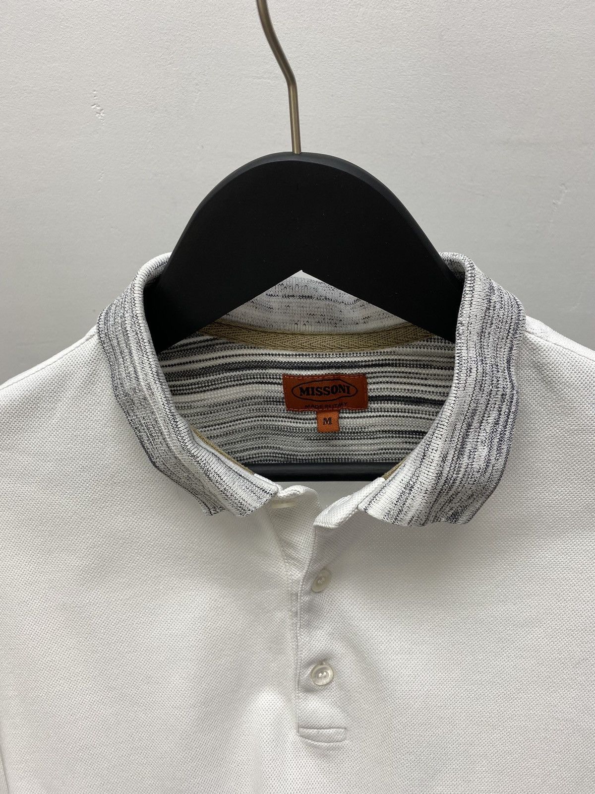 Missoni Vintage Missoni Polo T Shirt Men’s M White Styled Luxury Size US M / EU 48-50 / 2 - 9 Thumbnail