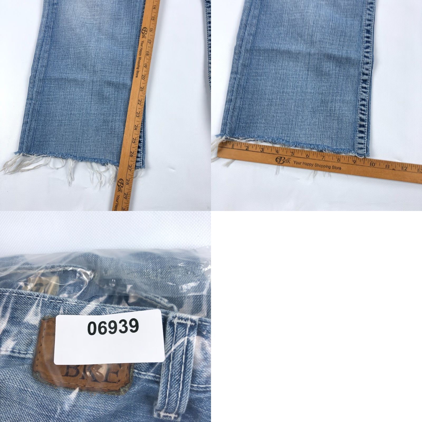 Vintage BKE Derek Jeans Mens 31 Blue Distressed 31x27 Cutoff Buckle Buckle Bke Jeans Denim Cowboy Style Distressed | Mens | Regular Fit | 27 Inseam Size US 31 - 9 Thumbnail