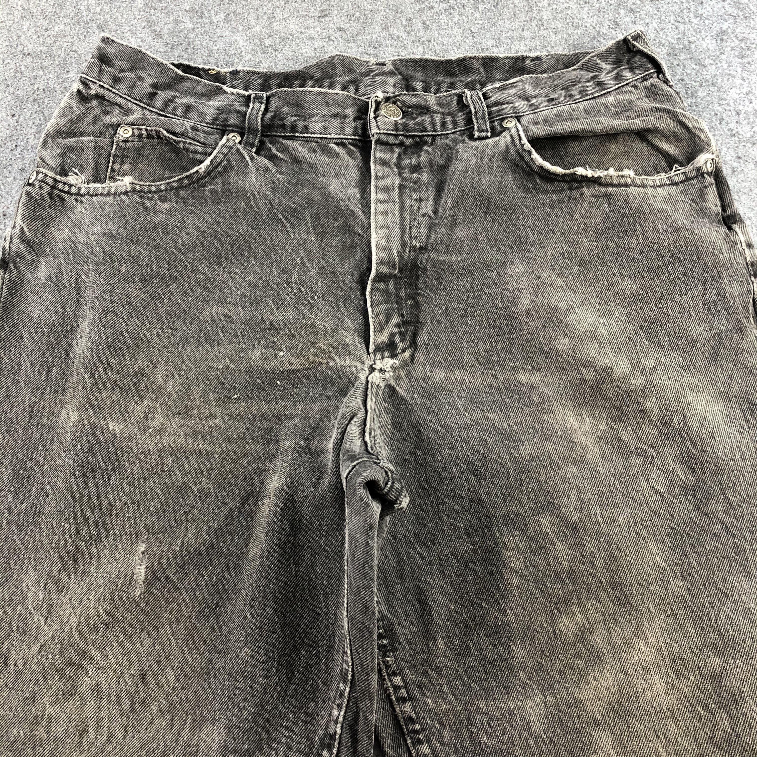 Lee Vintage Faded Blak Lee Jeans-J2271 Size US 35 - 3 Thumbnail