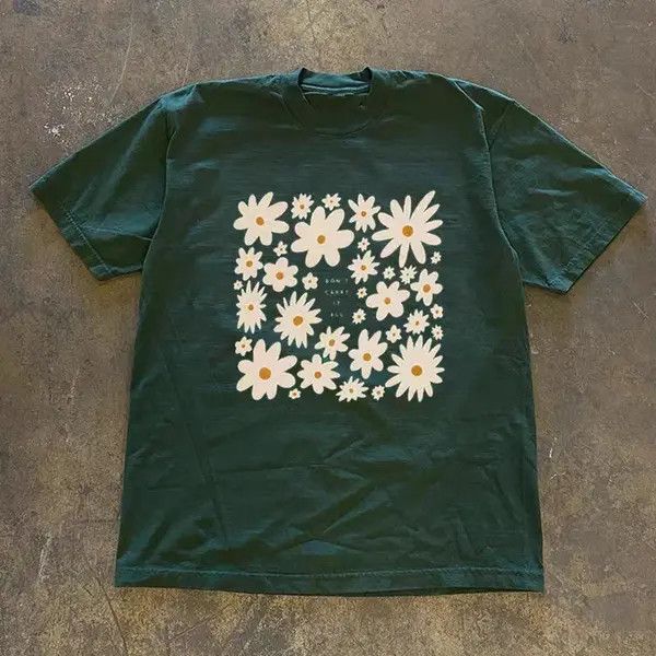 Vintage shita x Mai Green retro floral print cotton t-shirt Size US M / EU 48-50 / 2 - 5 Thumbnail