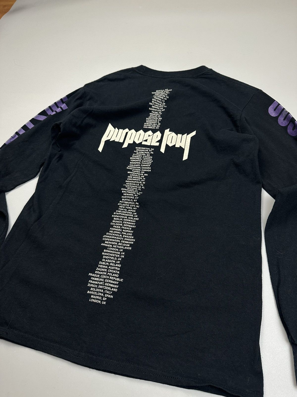 Justin Bieber Unisex Justin Bieber Purpose Tour Merch Longsleeve Size US M / EU 48-50 / 2 - 6 Thumbnail