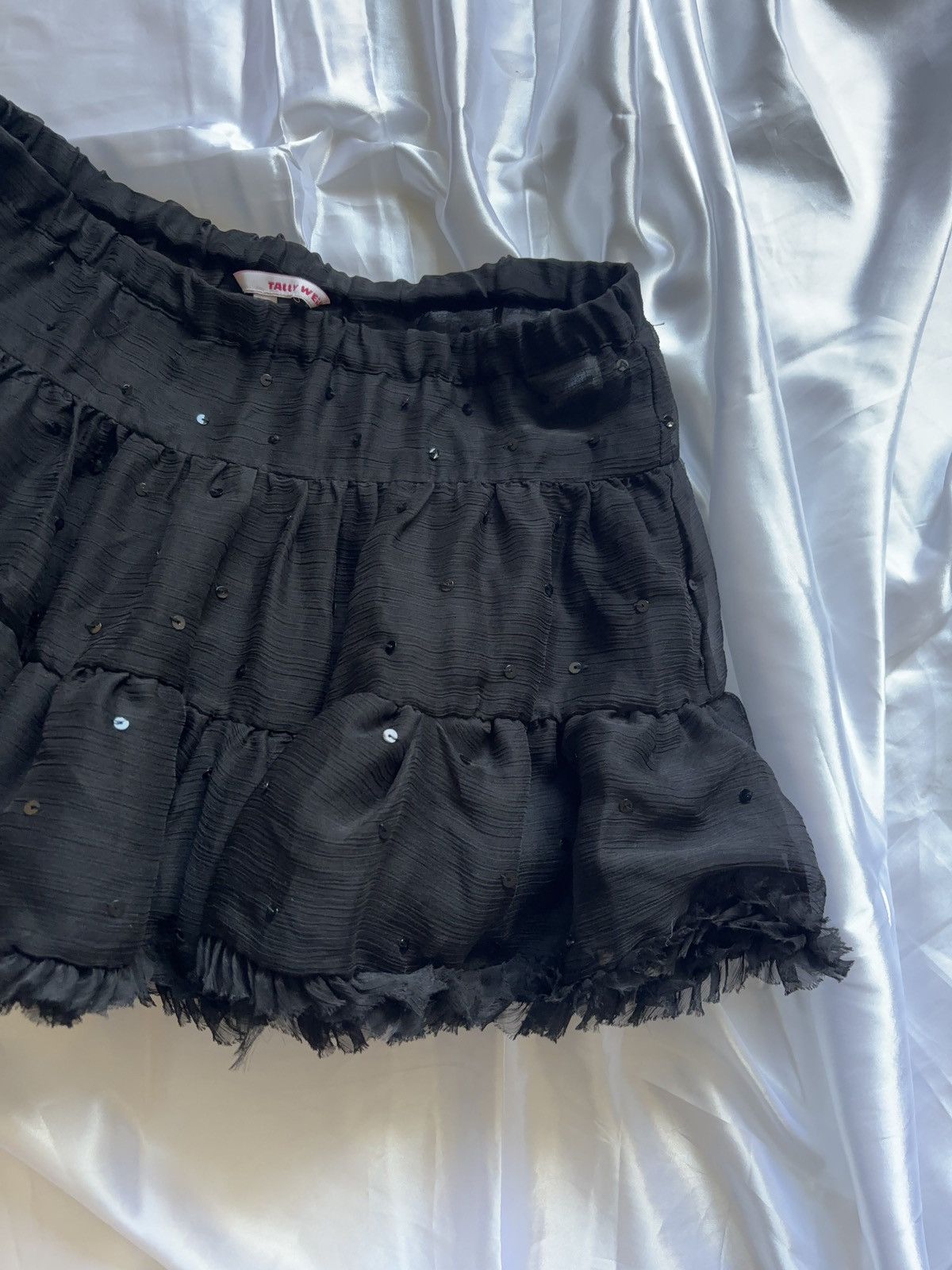 Japanese Brand Flared sexy micro mini vintage mesh skirt Size 26" / US 2 / IT 38 - 3 Thumbnail