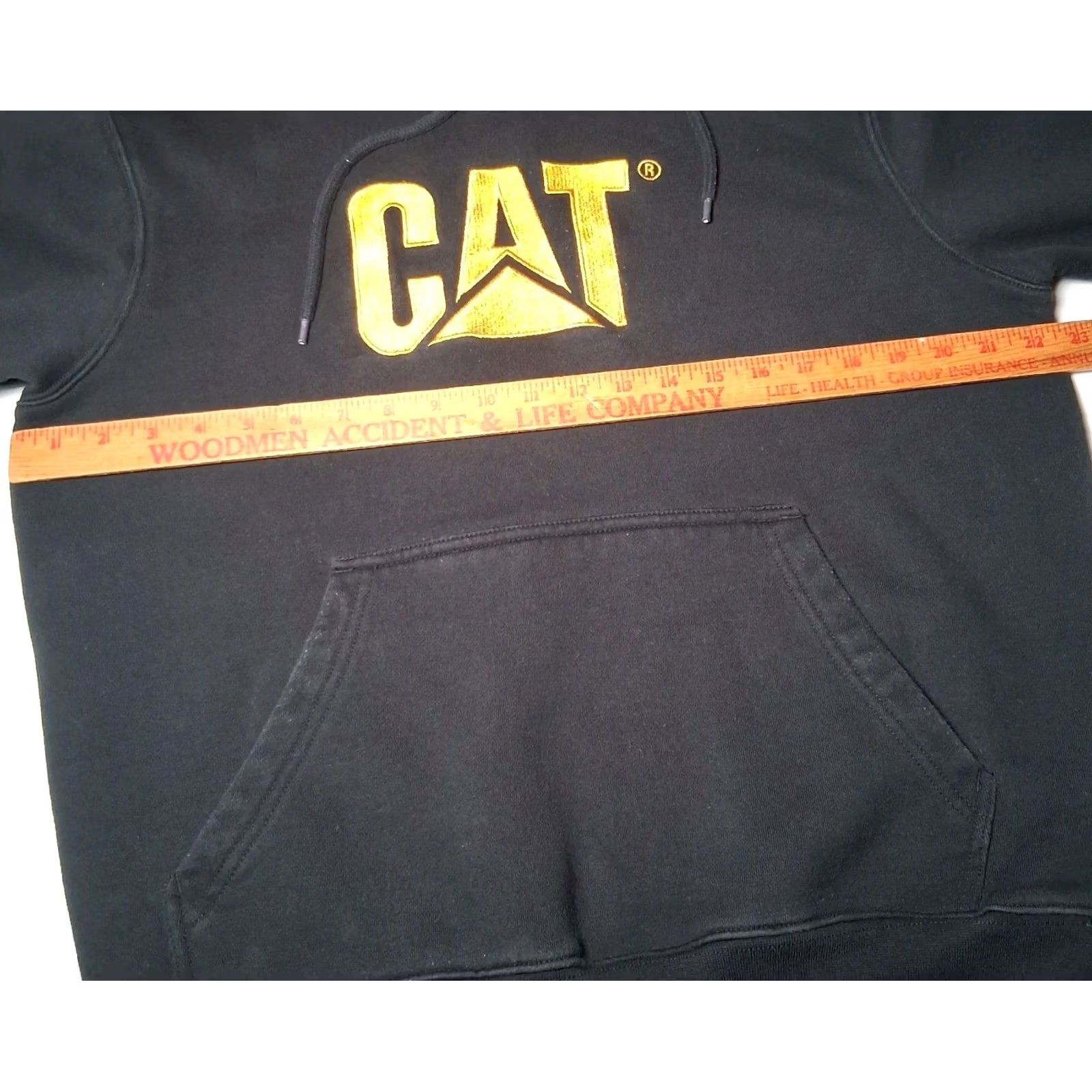 Vintage VINTAGE? CAT Hoodie Hoosed Sweatshirt Medium Black Pullover Workwear Size US M / EU 48-50 / 2 - 4 Thumbnail