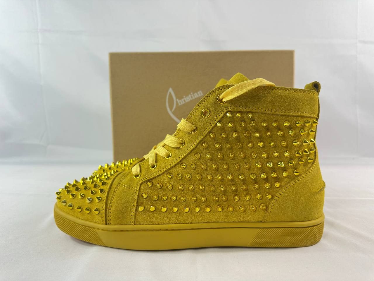 Christian Louboutin Christian Louboutin Louis Orlato Spikes Flat Sneakers Suede Size US 11 / EU 44 - 5 Thumbnail