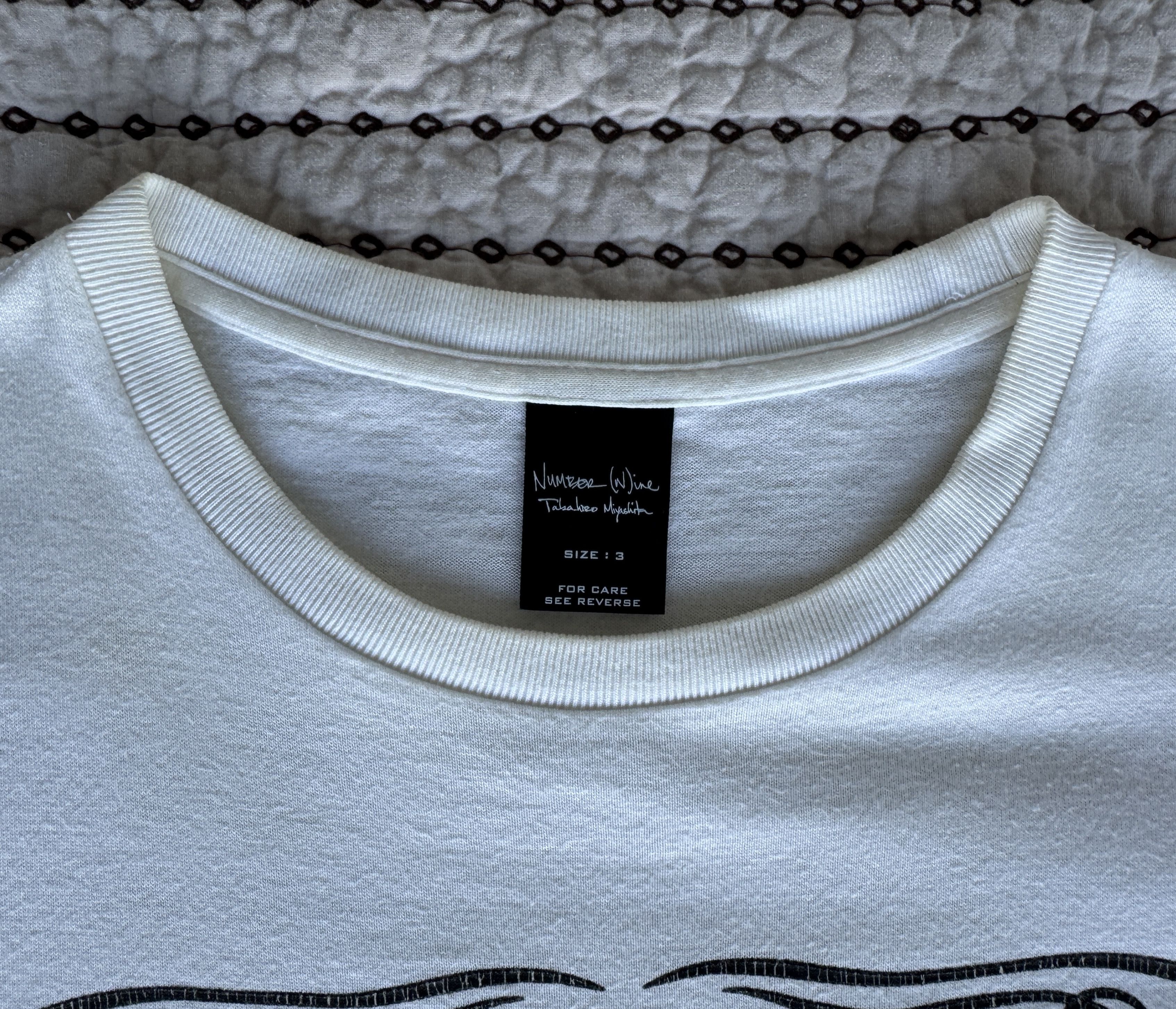 Number (N)ine NUMBER (N)INE PENNYROYAL TEA JACK DANIELS T-SHIRT WHITE SZ 3 Size US L / EU 52-54 / 3 - 5 Thumbnail