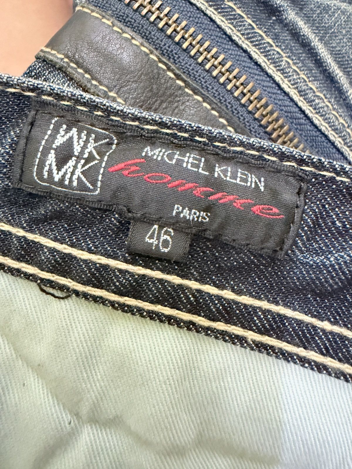 Tornado Mart Michel Klein Homme Spiral Flare Y2K Denim Size US 30 / EU 46 - 14 Thumbnail