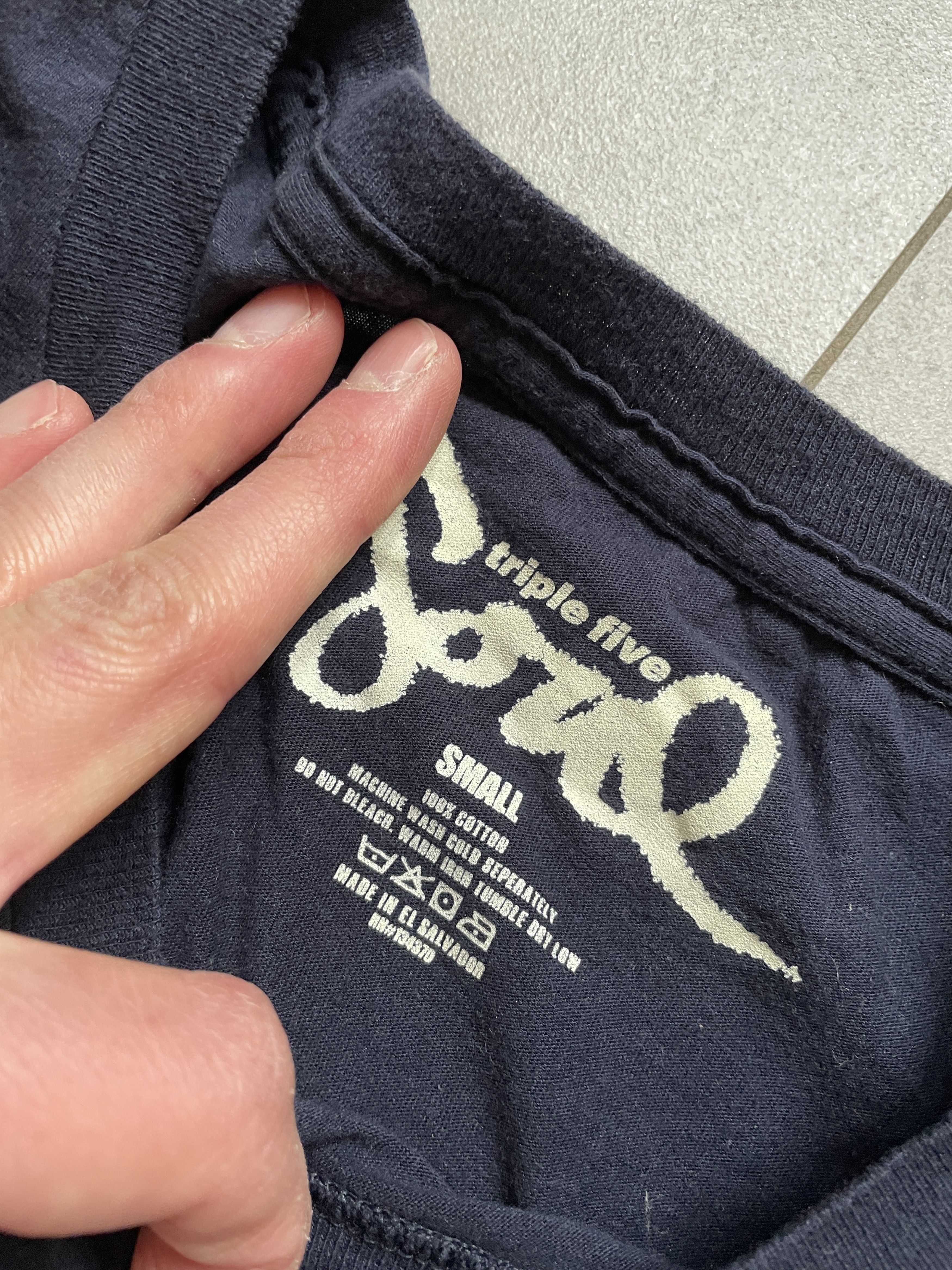 Rap Tees × Triple 5 Soul Y2K TRIPLE 5 SOUL NAVY RAP HIP HOP TEE Size US S / EU 44-46 / 1 - 5 Thumbnail