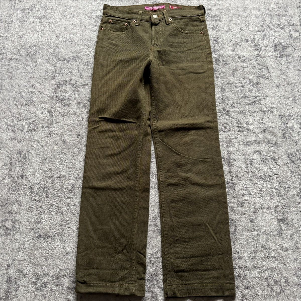 Junya Watanabe Junya Watanabe AD2003 Pink Label Green Denim Jeans | S Size US 28 / EU 44 - 1 Thumbnail