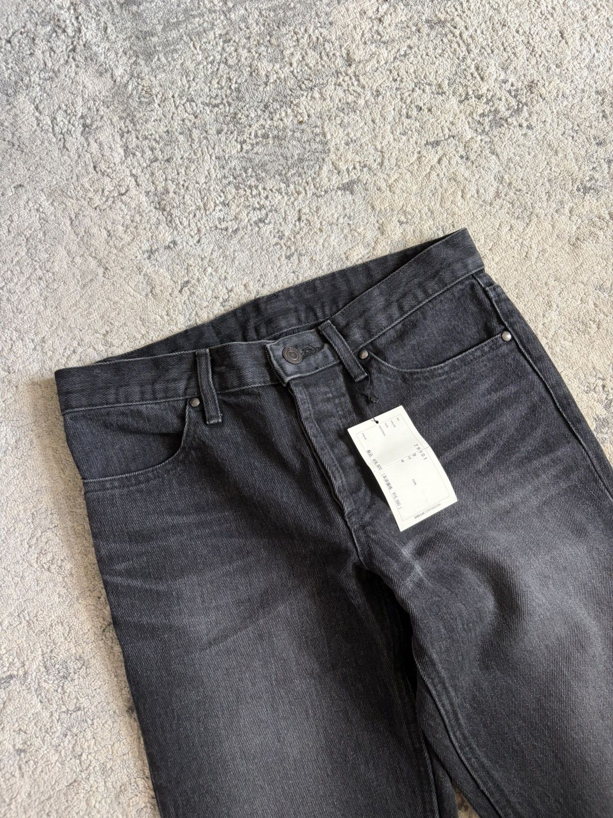 Shellac Faded Black Bootcut Fur Patch Denim Size US 30 / EU 46 - 2 Thumbnail
