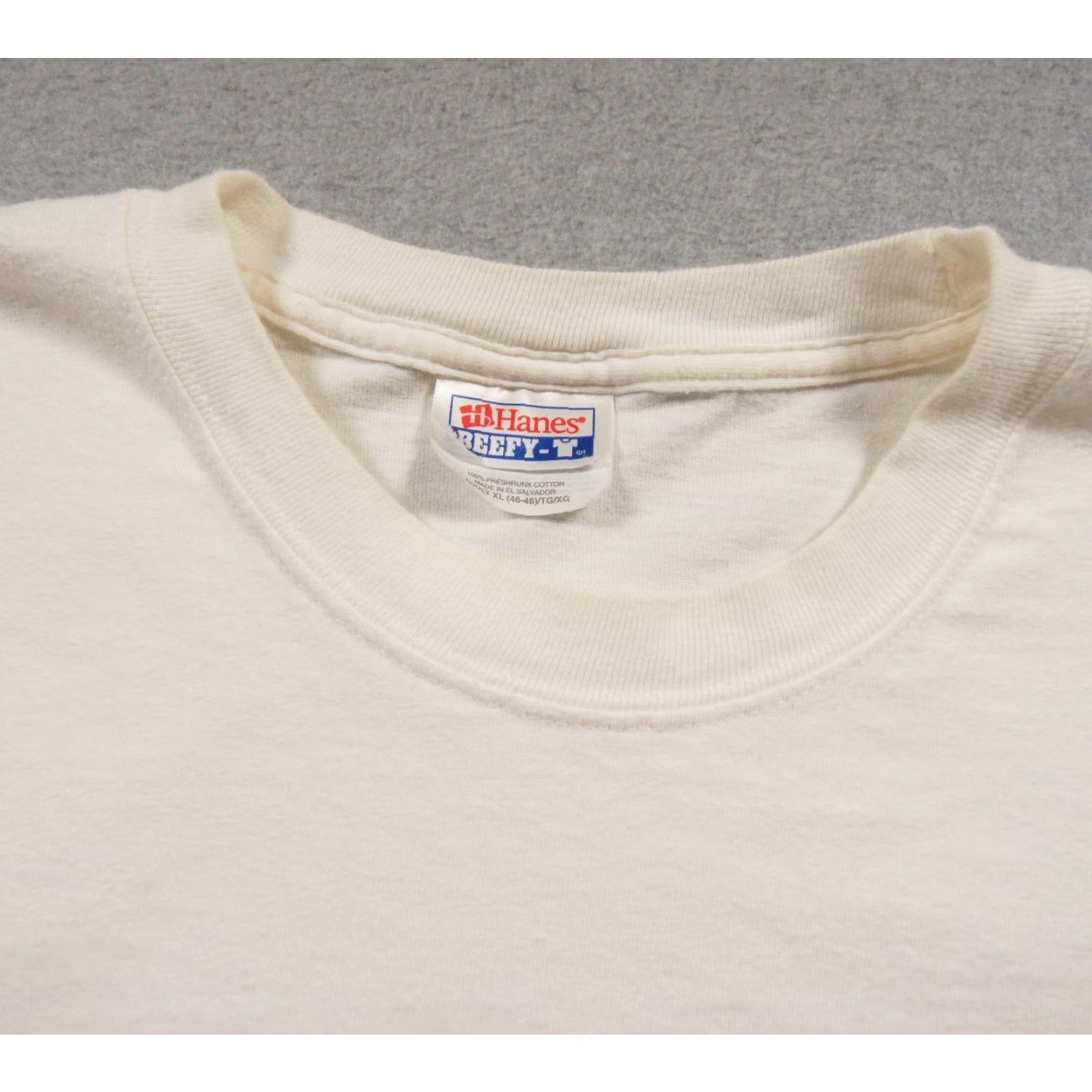 Hanes VINTAGE Panoramix Shirt Mens XL White Long Sleeve Technology Tee Y2K Echelon Hanes Shirt Mens XL White Long Sleeve Logo 80s 90s Mens? Size US XL / EU 56 / 4 - 5 Thumbnail